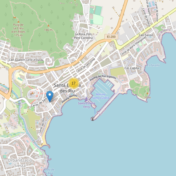 Mapa de ropa en Santa Eulària des Riu Thumbnail