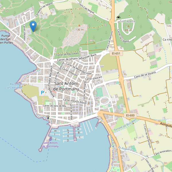 Mapa de sitios-arqueologicos en Sant Antoni de Portmany Thumbnail