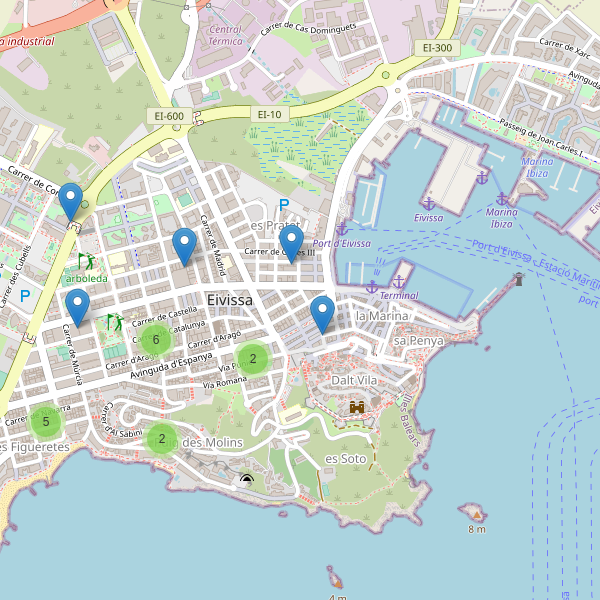 Thumbnail Mapa de supermercados en Eivissa