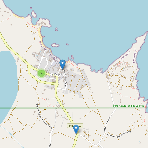 Thumbnail Mapa de supermercados en Es Pujols