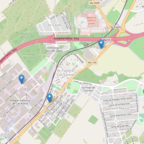 Thumbnail Mapa de supermercados en Marratxí