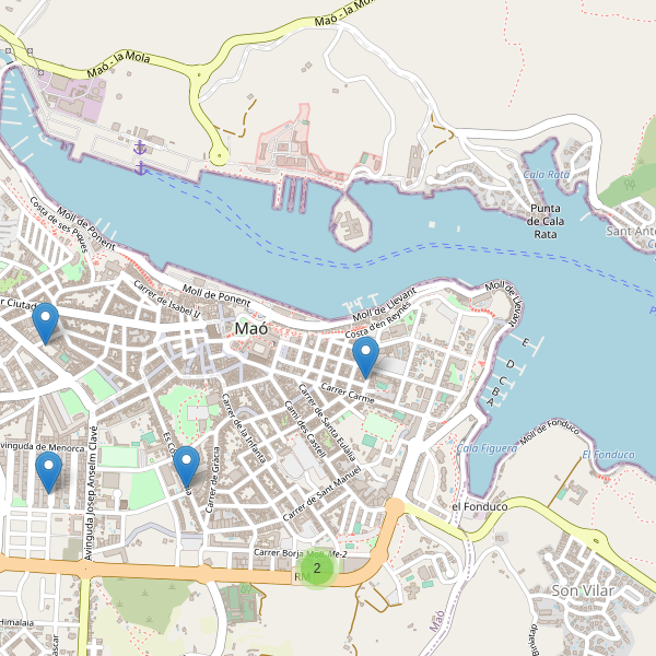 Thumbnail Mapa de supermercados en Maó