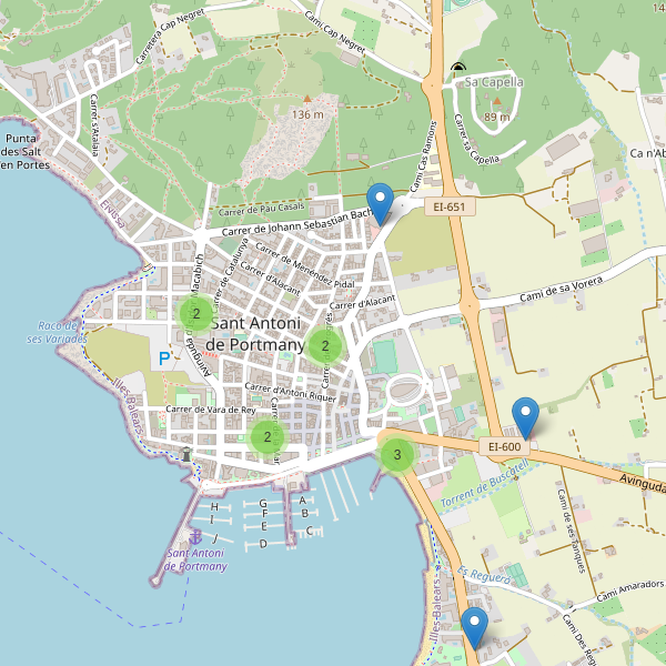 Thumbnail Mapa de supermercados en Sant Antoni de Portmany