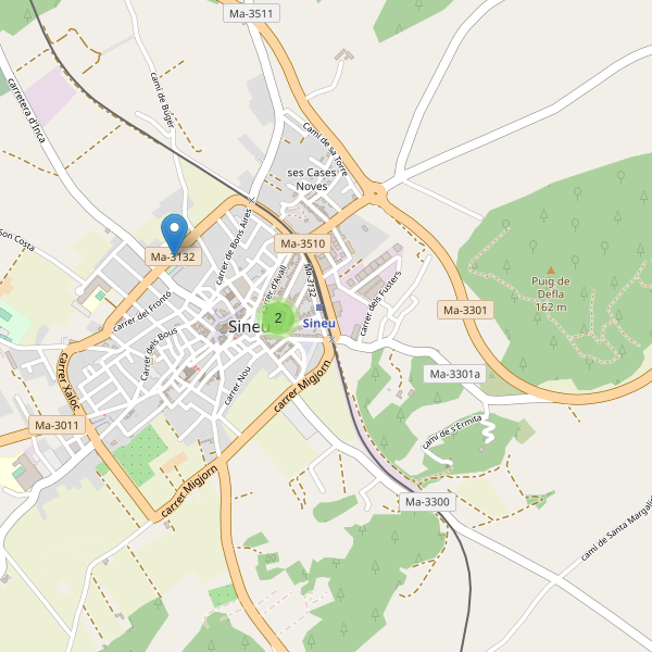 Thumbnail Mapa de supermercados en Sineu