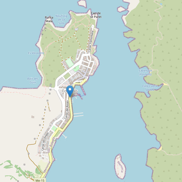 Mapa de taxi en Fornells Thumbnail