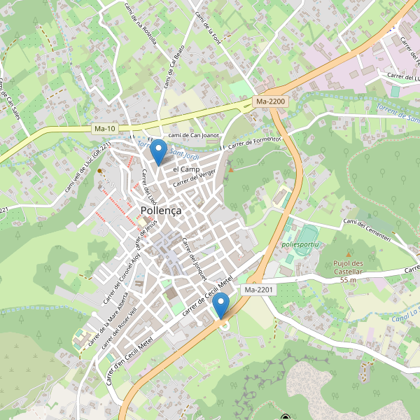 Mapa de telefonos en Pollença Thumbnail