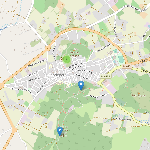 Mapa de vistas en Capdepera Thumbnail