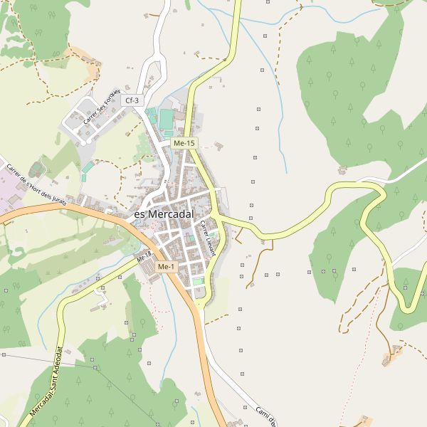 Mapa de vistas en es Mercadal Thumbnail