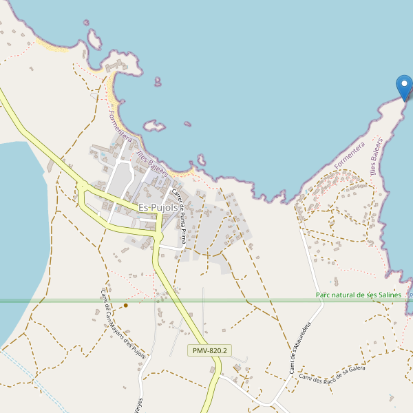 Mapa de vistas en Es Pujols Thumbnail