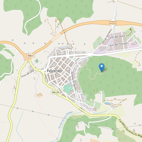Mapa de vistas en Ferreries Thumbnail