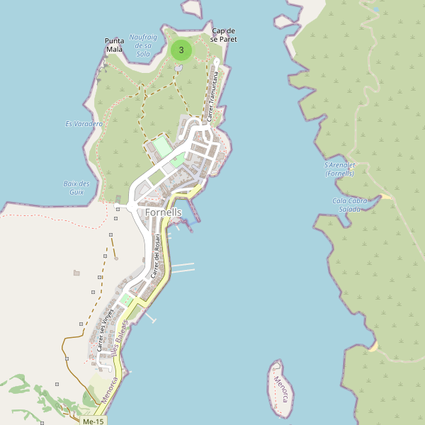 Mapa de vistas en Fornells Thumbnail