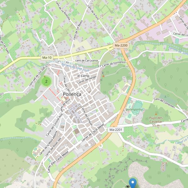 Mapa de vistas en Pollença Thumbnail