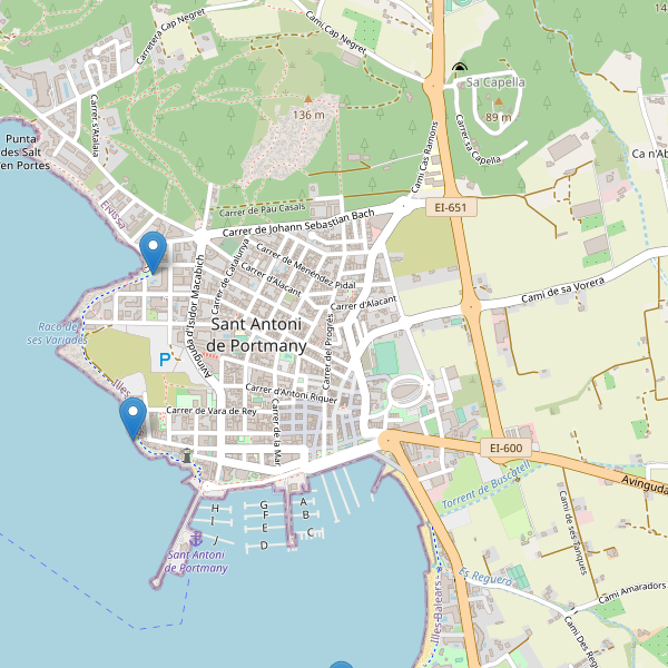 Mapa de vistas en Sant Antoni de Portmany Thumbnail