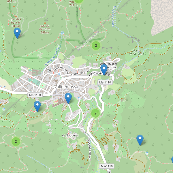 Mapa de vistas en Valldemossa Thumbnail