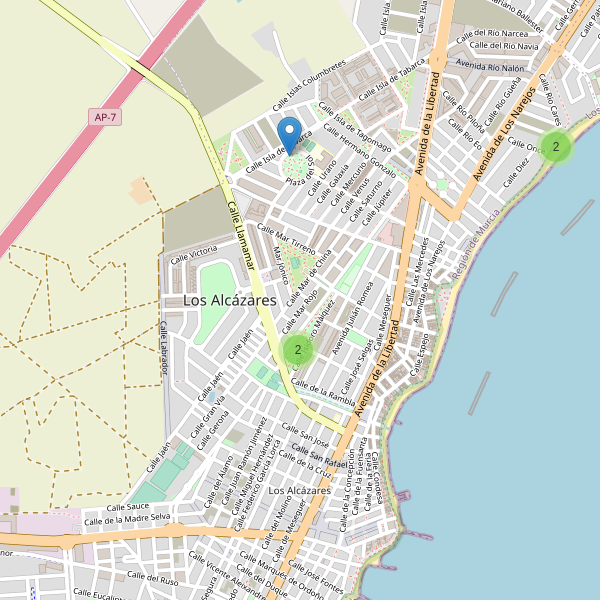Mapa de aparcamientos-bicicletas en Los Alcázares Thumbnail