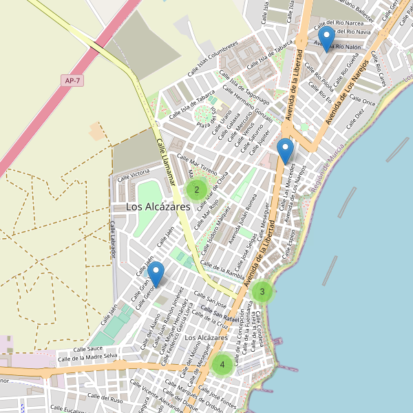 Mapa de bares en Los Alcázares Thumbnail