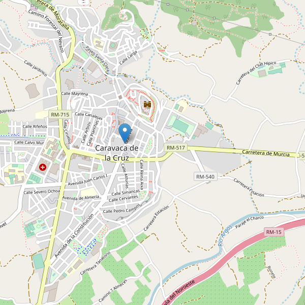 Mapa de cajeros-automaticos en Caravaca de la Cruz Thumbnail
