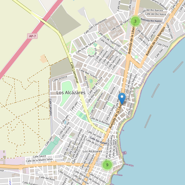 Mapa de cajeros-automaticos en Los Alcázares Thumbnail