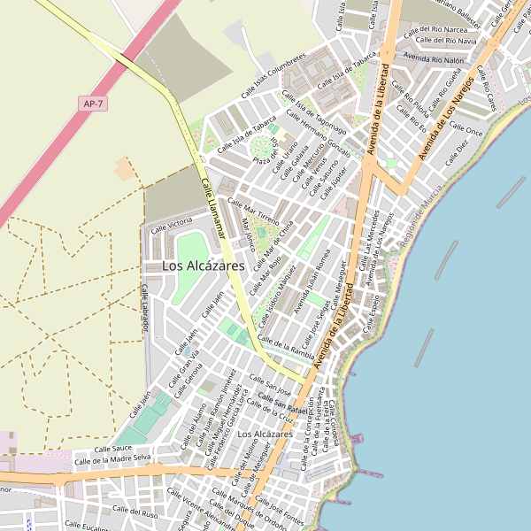 Thumbnail Mapa de cines en Los Alcázares
