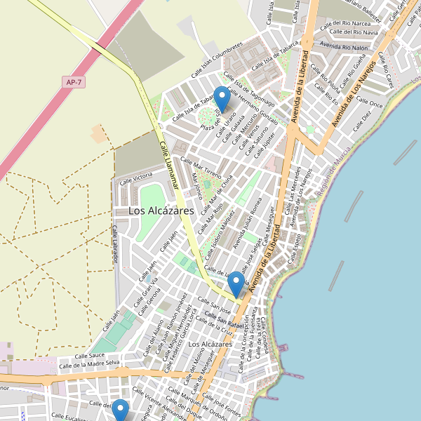 Mapa de escuelas en Los Alcázares Thumbnail