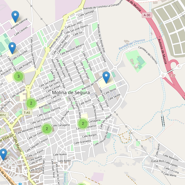 Mapa de escuelas en Molina de Segura Thumbnail
