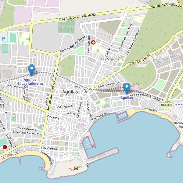 Mapa de estaciones en Águilas Thumbnail