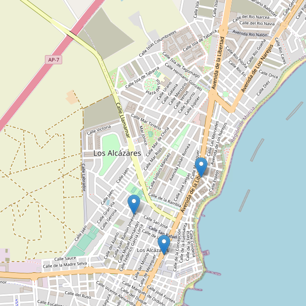 Thumbnail Mapa de farmacias en Los Alcázares