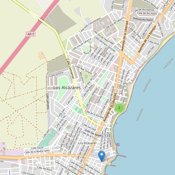 Mapa de iglesias en Los Alcázares Thumbnail