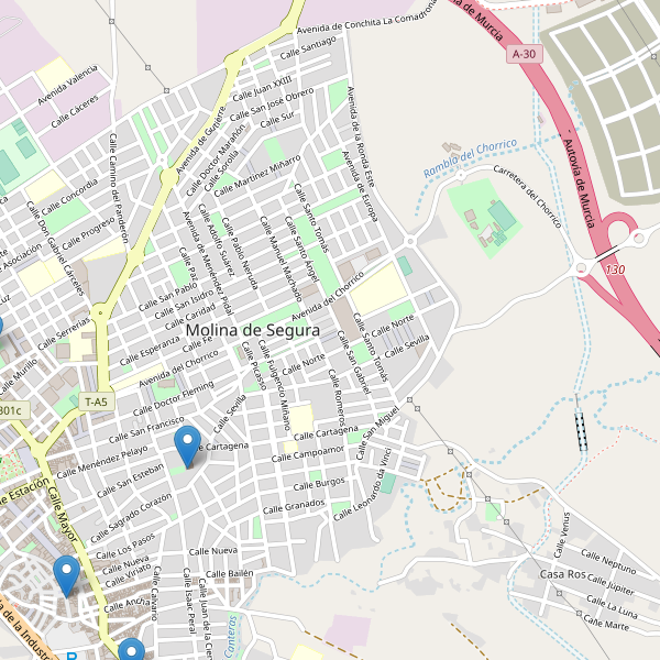 Mapa de iglesias en Molina de Segura Thumbnail