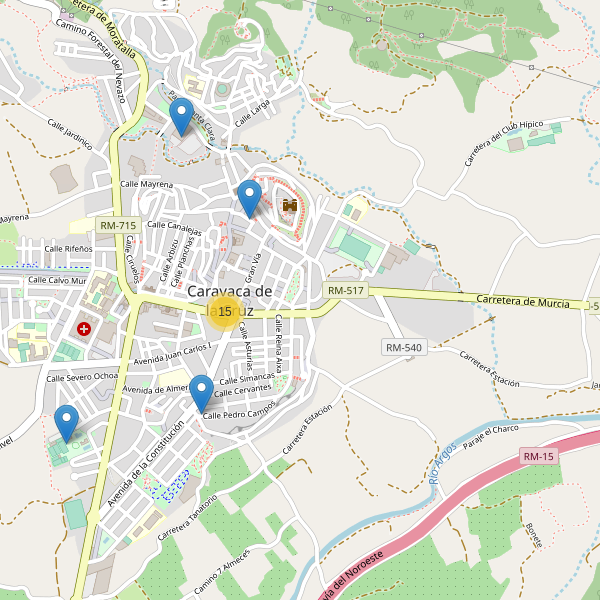 Thumbnail Mapa de restaurantes en Caravaca de la Cruz