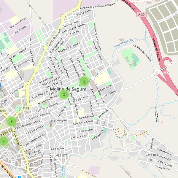 Thumbnail Mapa de restaurantes en Molina de Segura