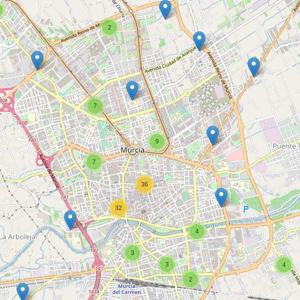Thumbnail Mapa de restaurantes en Murcia