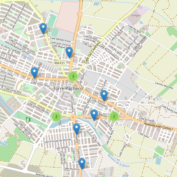 Thumbnail Mapa de restaurantes en Torre-Pacheco