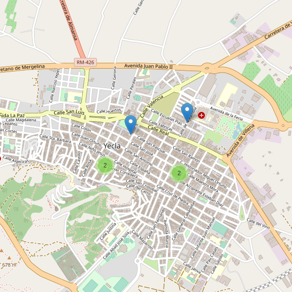Thumbnail Mapa de restaurantes en Yecla