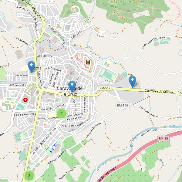Thumbnail Mapa de supermercados en Caravaca de la Cruz