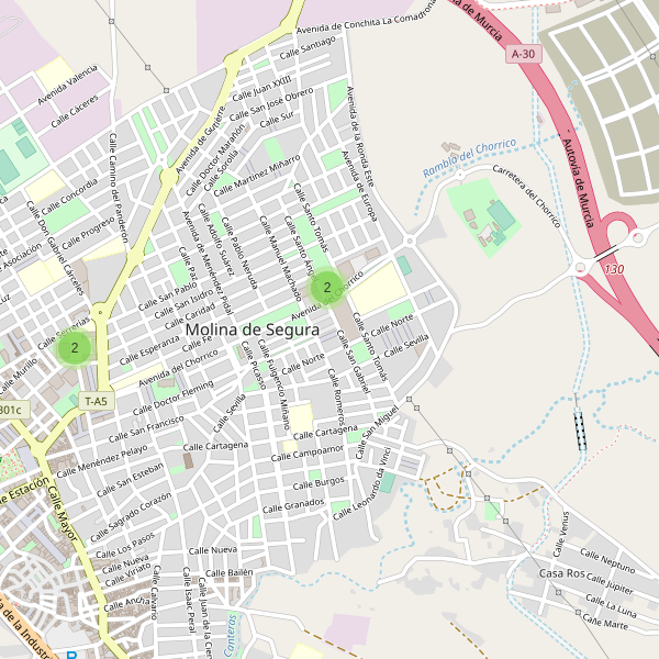 Thumbnail Mapa de supermercados en Molina de Segura