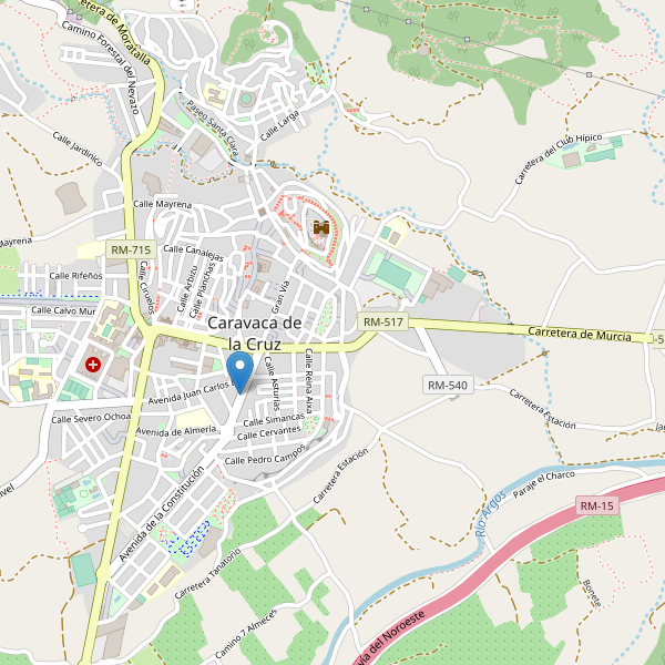 Mapa de taxi en Caravaca de la Cruz Thumbnail