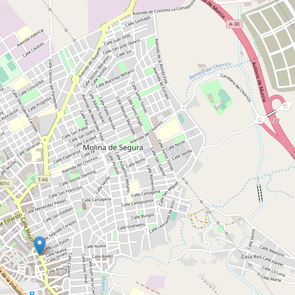 Mapa de taxi en Molina de Segura Thumbnail