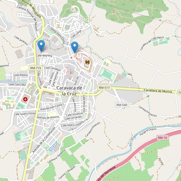 Thumbnail Mapa de teatros en Caravaca de la Cruz