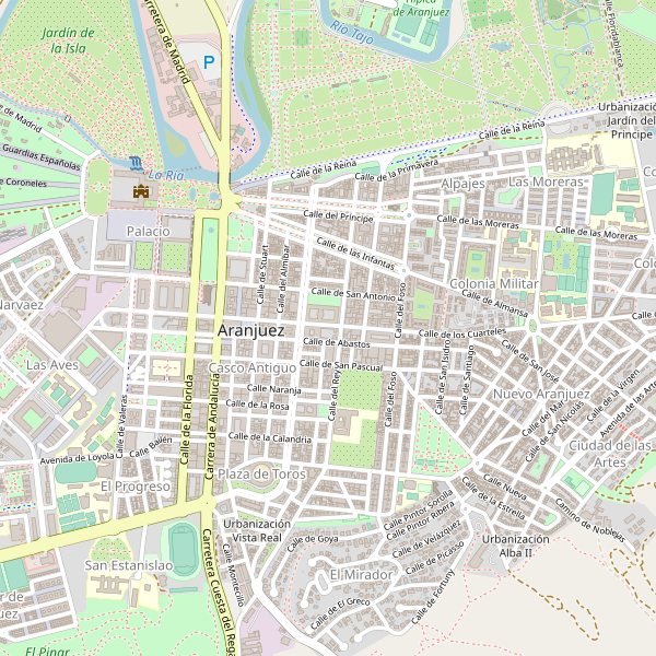 Mapa de estaciones-autobuses en Aranjuez Thumbnail
