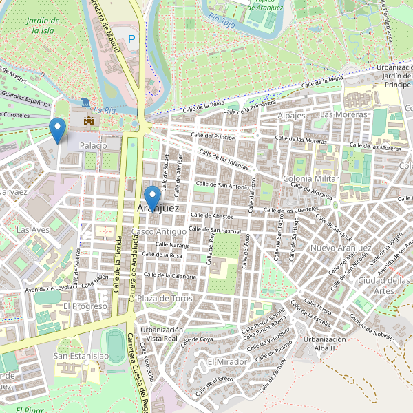 Mapa de aparcamientos-bicicletas en Aranjuez Thumbnail