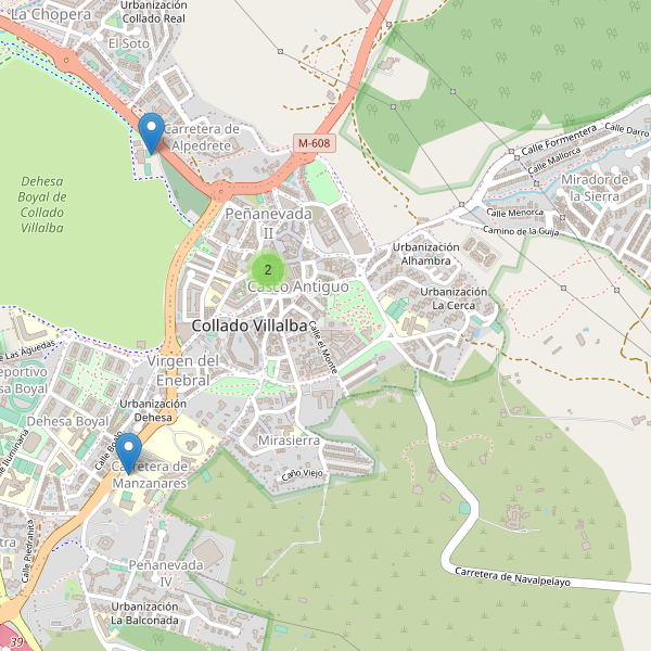 Mapa de aparcamientos-bicicletas en Collado Villalba Thumbnail