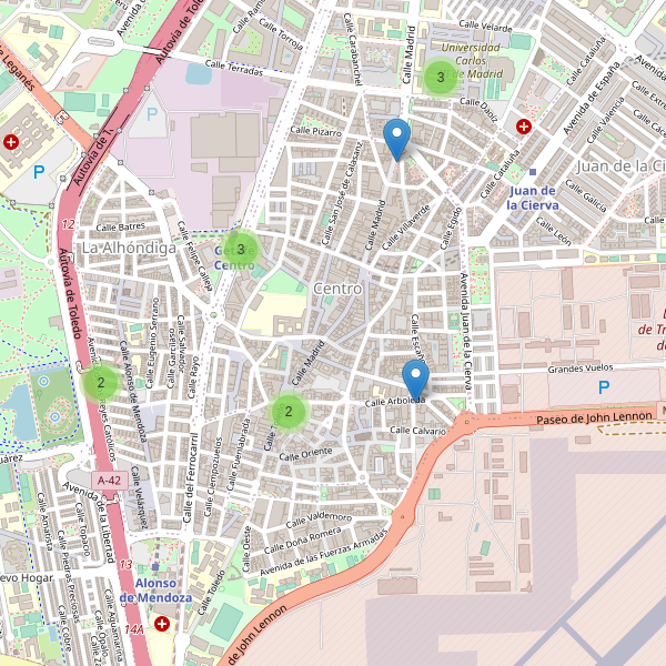 Mapa de aparcamientos-bicicletas en Getafe Thumbnail