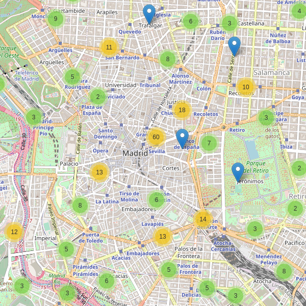 Mapa de aparcamientos-bicicletas en Madrid Thumbnail