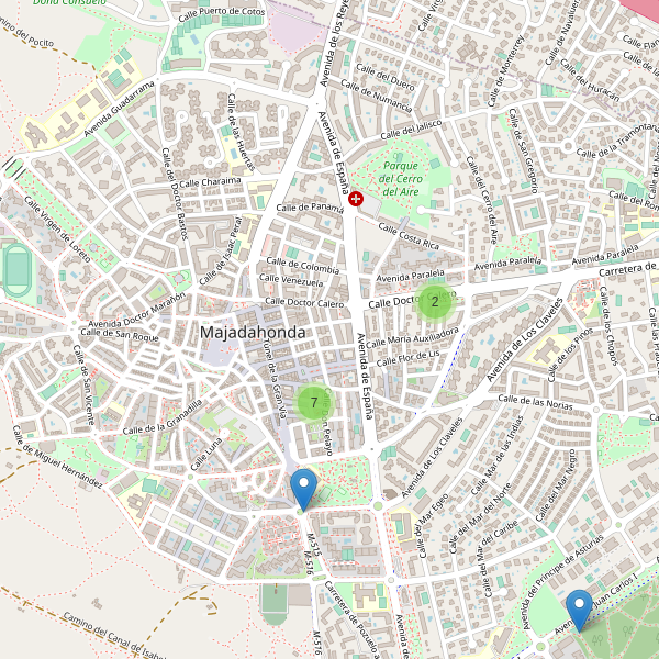 Mapa de aparcamientos-bicicletas en Majadahonda Thumbnail