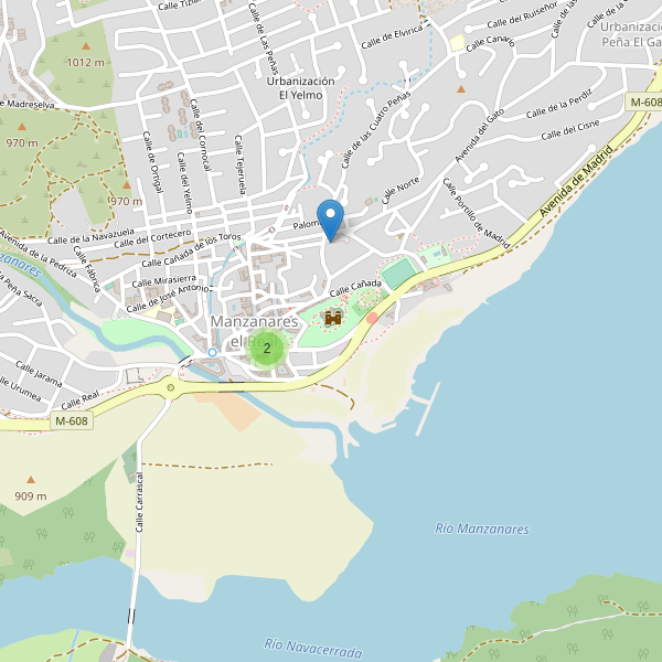 Mapa de aparcamientos-bicicletas en Manzanares el Real Thumbnail