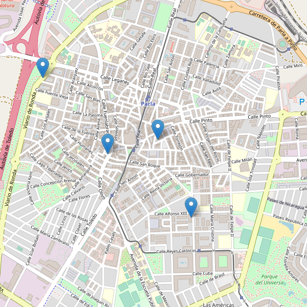 Mapa de aparcamientos-bicicletas en Parla Thumbnail