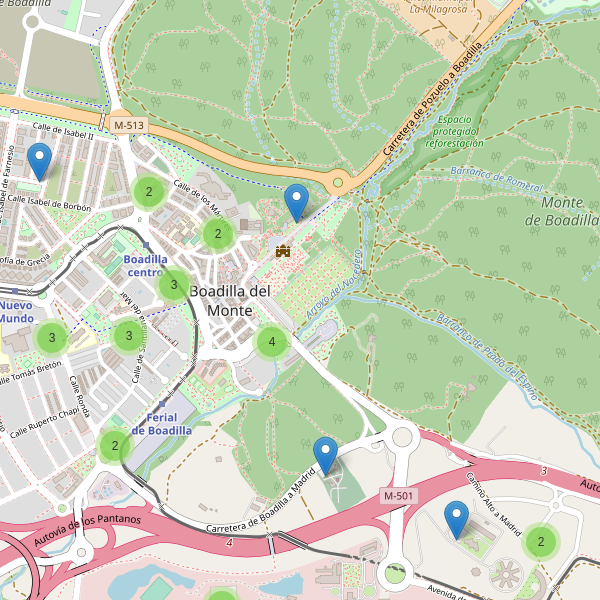 Thumbnail Mapa de aparcamientos en Boadilla del Monte
