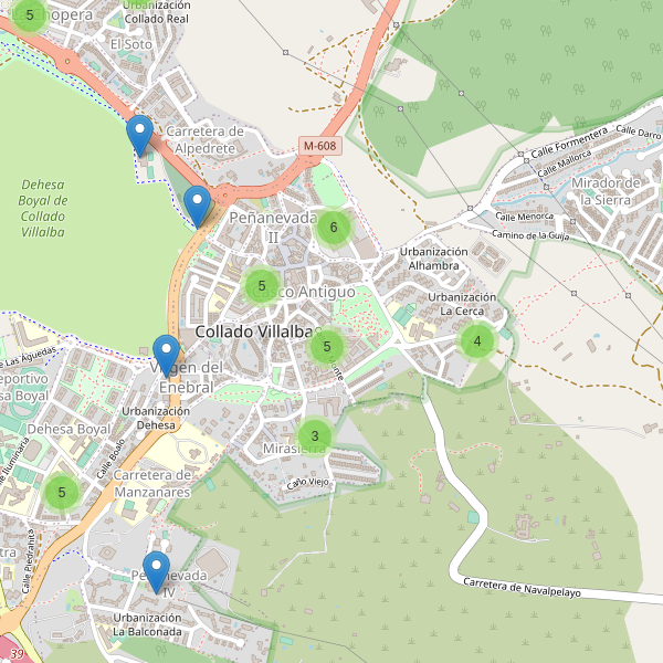 Thumbnail Mapa de aparcamientos en Collado Villalba