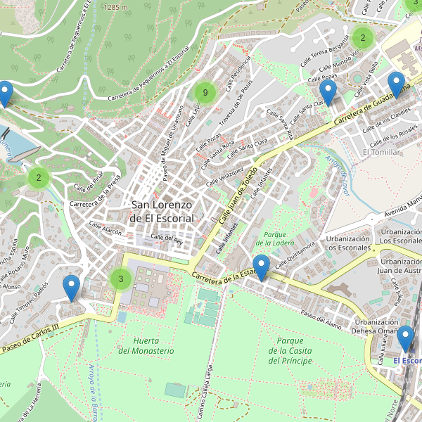 Thumbnail Mapa de aparcamientos en San Lorenzo de El Escorial